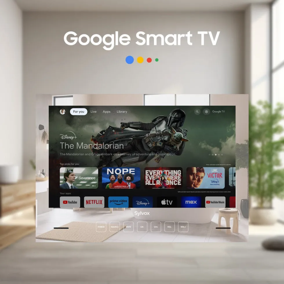 Smart Badrumsspegel TV Sylvox Vattentät 24tum