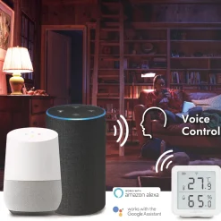 Smart Temp- & luftfuktighetssensor LogiLink Wifi Tuya