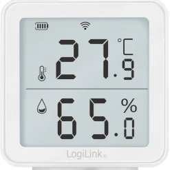Smart Temp- & luftfuktighetssensor LogiLink Wifi Tuya