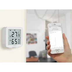 Smart Temp- & luftfuktighetssensor LogiLink Wifi Tuya