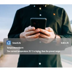 Smart Temp- & luftfuktighetssensor LogiLink Wifi Tuya
