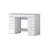 Sminkbord Scandinavian Choice Ramender med Förvaring & Bordsskiva i Glas 120cm