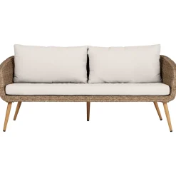 Soffa Comfort Garden Johannes 3-sits inkl. DynorNatur/Grå