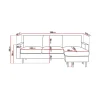 Soffa Scandinavian Choice Peppe Vändbar L-Formad Divansoffa 3-sits