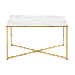 Soffbord In Living Nelly 80x80 cmVit/Gul