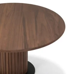 Soffbord In Living Noira Ø72 cm Brun