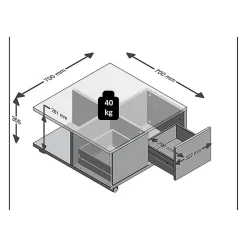 Soffbord In Living Twin 70 cm