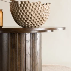 Soffbord Venture Home Bianca Mörkbrun Runt Vardagsrumsbord Ø80cm