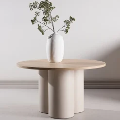 Soffbord Venture Home Olivia Ø80 cm Vit