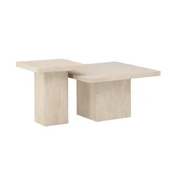 Soffbord Venture Home Qvart Set 80x80x46 cm & 50x50x56 cm