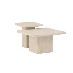 Soffbord Venture Home Qvart Set 80x80x46 cm & 50x50x56 cm
