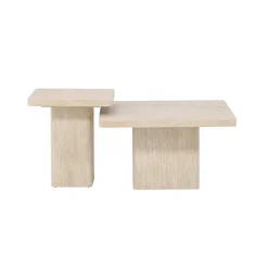 Soffbord Venture Home Qvart Set 80x80x46 cm & 50x50x56 cm