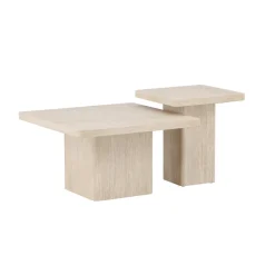 Soffbord Venture Home Qvart Set 80x80x46 cm & 50x50x56 cm