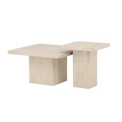 Soffbord Venture Home Qvart Set 80x80x46 cm & 50x50x56 cm