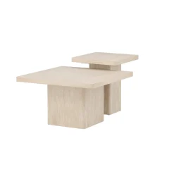 Soffbord Venture Home Qvart Set 80x80x46 cm & 50x50x56 cm