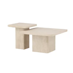 Soffbord Venture Home Qvart Set 80x80x46 cm & 50x50x56 cm