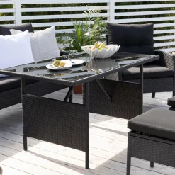 Soffgrupp Venture Home Kalle Svart Utomhus