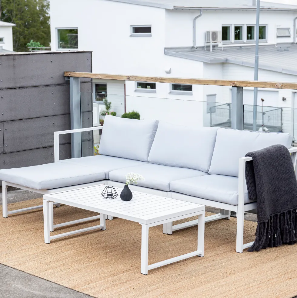 Soffgrupp Venture Home Salvia - Stilren Loungegrupp med Soffa & Bord, Inklusive Dynor