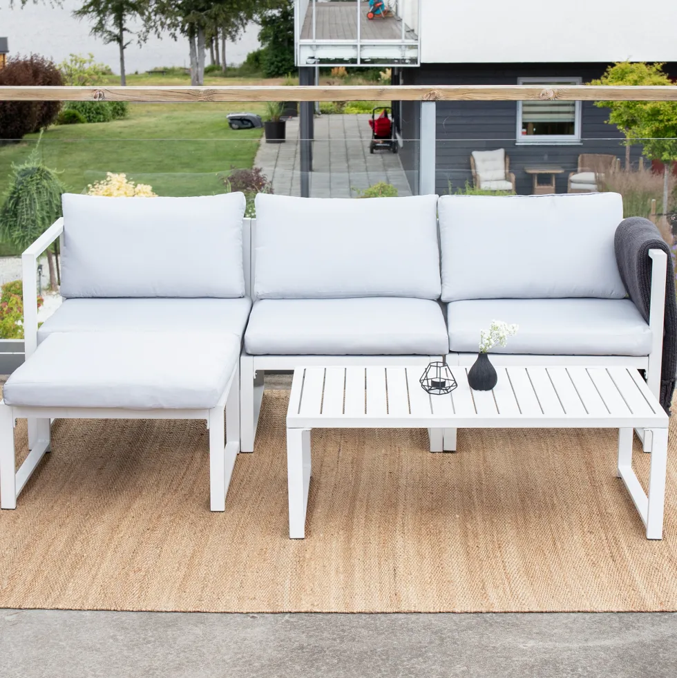 Soffgrupp Venture Home Salvia - Stilren Loungegrupp med Soffa & Bord, Inklusive Dynor