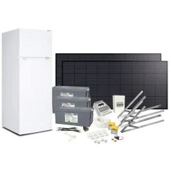Solcellspaket Sunwind 400W med 12V kylskåp 222l