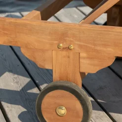 Solsäng Venture Home Ghana med Ställbart Ryggstöd, Teak Utomhus