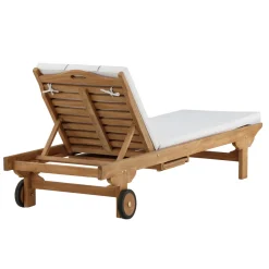 Solsäng Venture Home Ghana med Ställbart Ryggstöd, Teak Utomhus