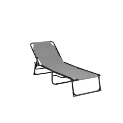 Solsäng Venture Home Majken Grå Stål/Textilene Utomhus