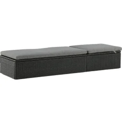 Solsäng Venture Home Quad Svart Konstrotting Utomhus