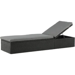 Solsäng Venture Home Quad Svart Konstrotting Utomhus