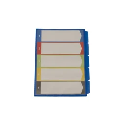 Sorteringsfolder KEBA med 5 Fack/Tabbar Etikett/Ficka