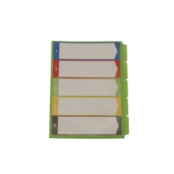Sorteringsfolder KEBA med 5 Fack/Tabbar Etikett/Ficka