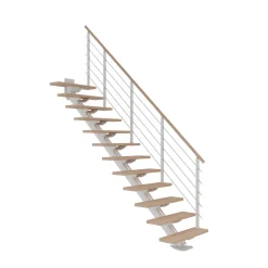 Spartrappa Dolle Sydney Ek Vit-Oljad Rak Design