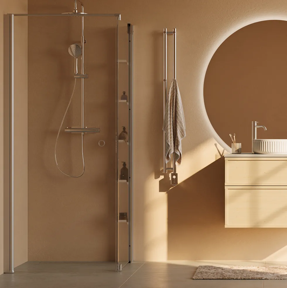Spegel Svedbergs Valje Rundad med LED Belysning