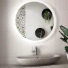 Spegel Vidi Atum Rund med LED-belysning