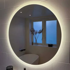 Spegel Vidi Atum Rund med LED-belysning