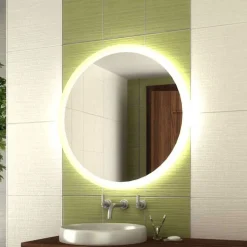 Spegel Vidi Atum Rund med LED-belysning