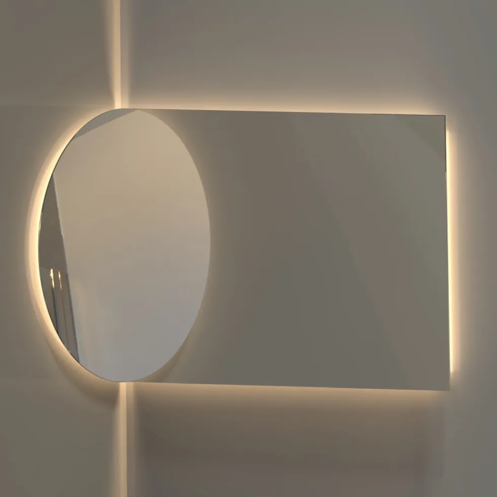 Spegel Vidi Aura med LED-belysning