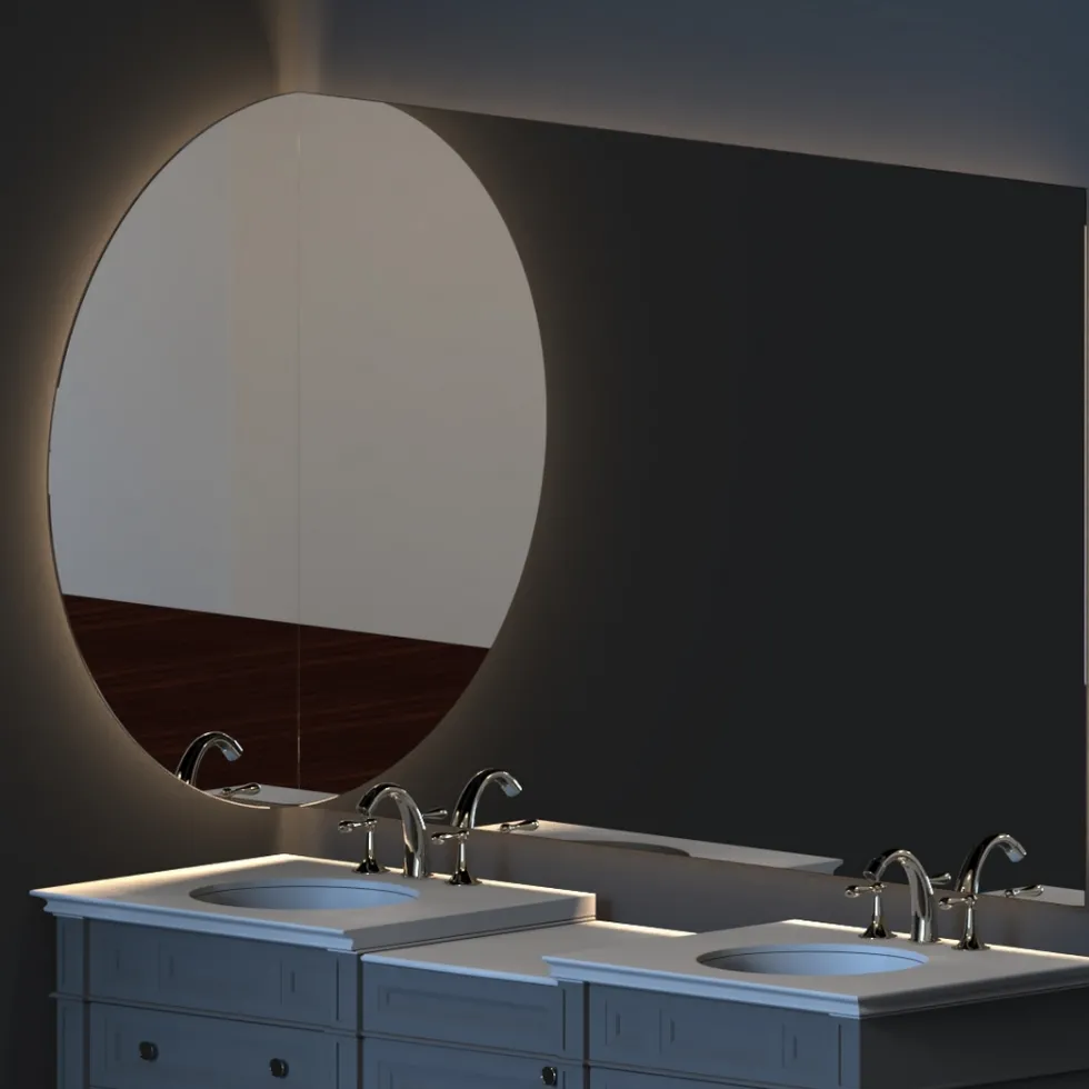 Spegel Vidi Aura med LED-belysning