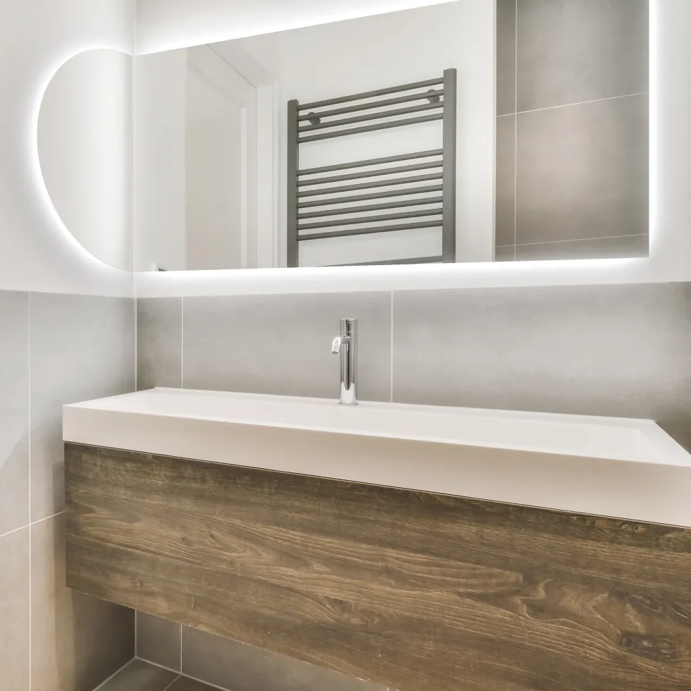 Spegel Vidi Aura med LED-belysning