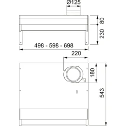 Spiskåpa Franke 1222A-10 70 Classic