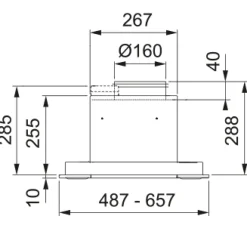 Spiskåpa Franke 622-16 49 Rostfri