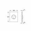 Spolknapp Grohe Nova Cosmopolitan med Dubbelspolning