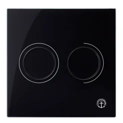 Spolknapp Gustavsberg till Triomont XS Duo Glas PneumatiskSvart