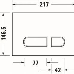 Spolplatta Duravit DuraSystem
