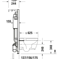 Spolplatta Duravit DuraSystem