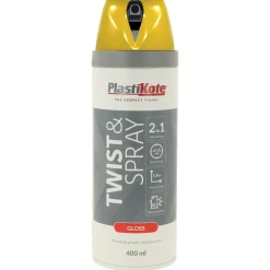 Sprayfärg Plasti-kote T&S Gul Blank 400 ml