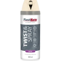 Sprayfärg Plasti-koteT&S Vit Halvblank 400 ml
