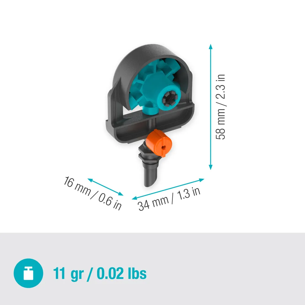 Sprutmunstycke Gardena Micro-Drip 6 i 1 Ytspridare