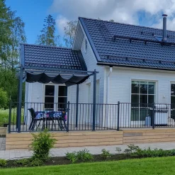 Staket Green Land Garden Aluminium Svart
