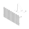 Staket Palmako Kamilla 10 180x100 cm